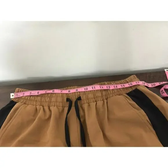 Lane Bryant Straight Leg Pants Camel/Tan with Black Side Stripes — Size 16 - Picture 7 of 10